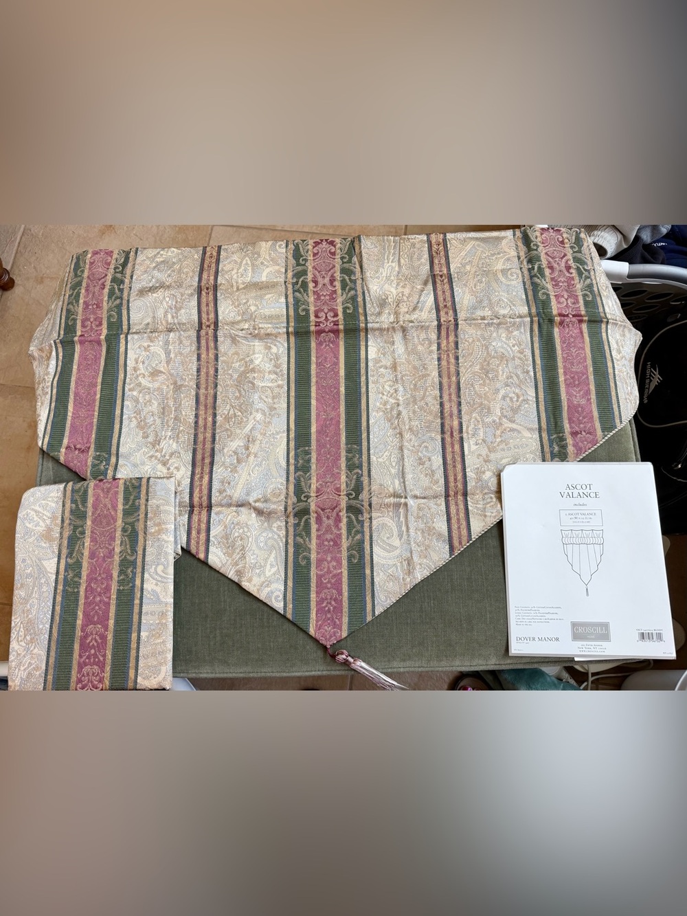 2 NEW Croscill Dover Manor Ascot Valances